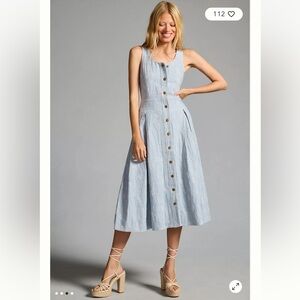 Hunter Bell Pleated A Line Dress